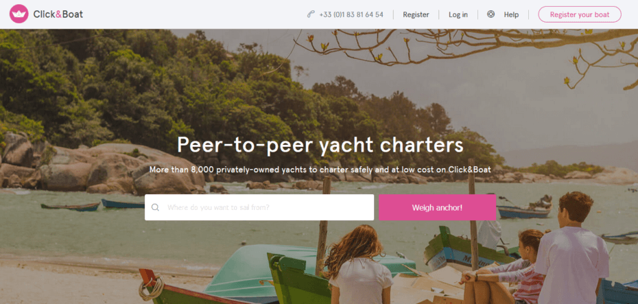 France’s Click & Boat raises $1 million for its Airbnb for boats service