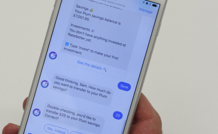 Plum bets on Facebook Messenger as the place to manage your finances