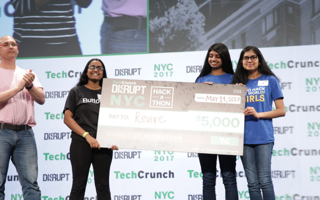 reVIVE wins the Disrupt NY 2017 Hackathon Grand Prize