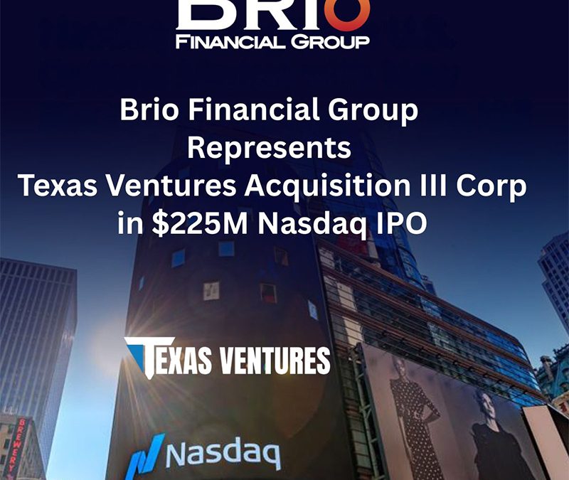 Congratulations to our client, Texas Ventures Acquisition III Corp.