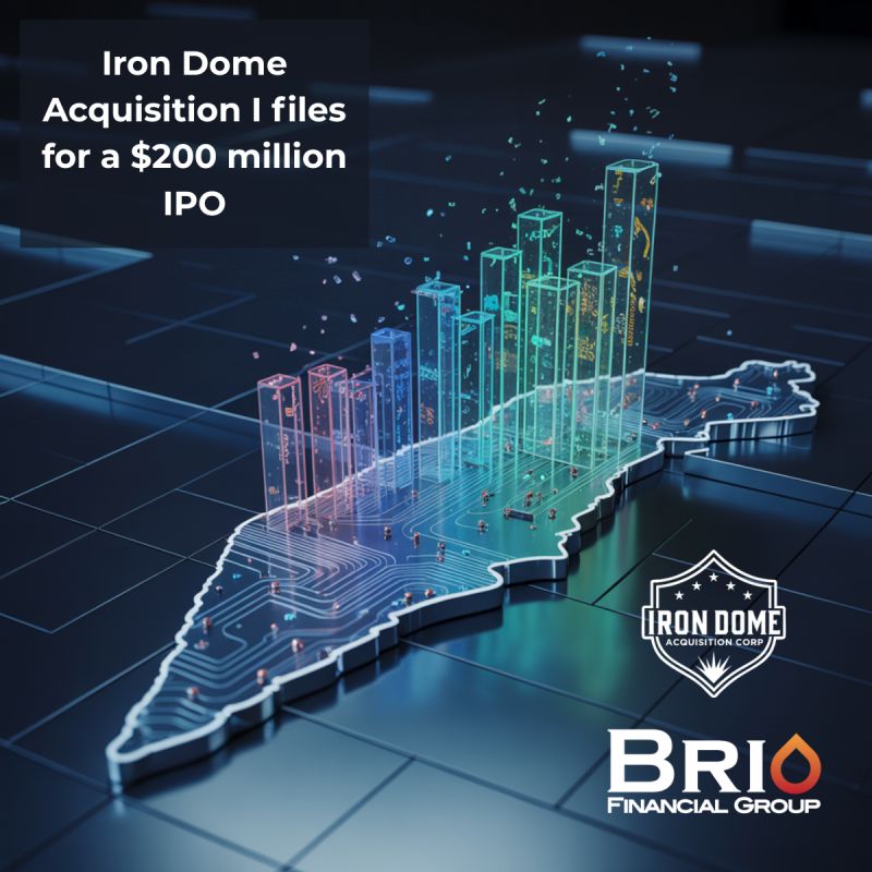 Brio Financial Group congratulates our client, Iron Dome Acquisition I (Nasdaq: #IDACU), on filing with the SEC for a $200 million IPO